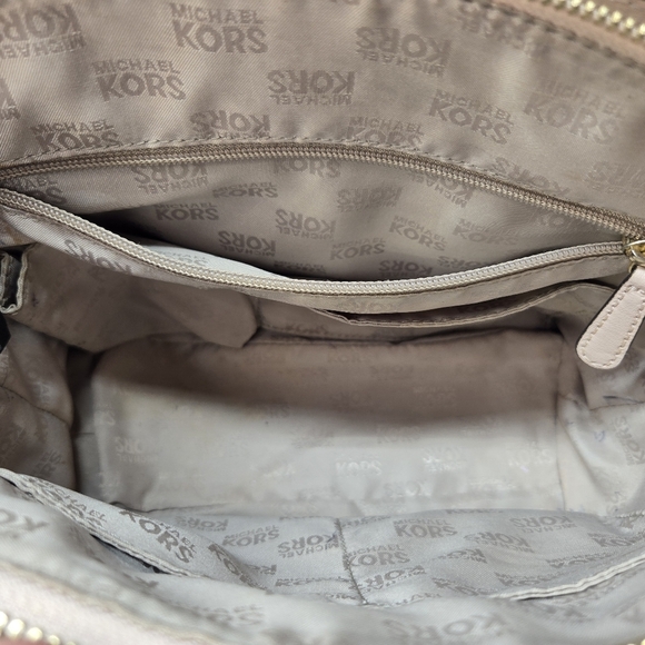 Michael Kors Ellis Leather Studded Satchel Purse With Crossbody Strap/wallet - Picture 15 of 16